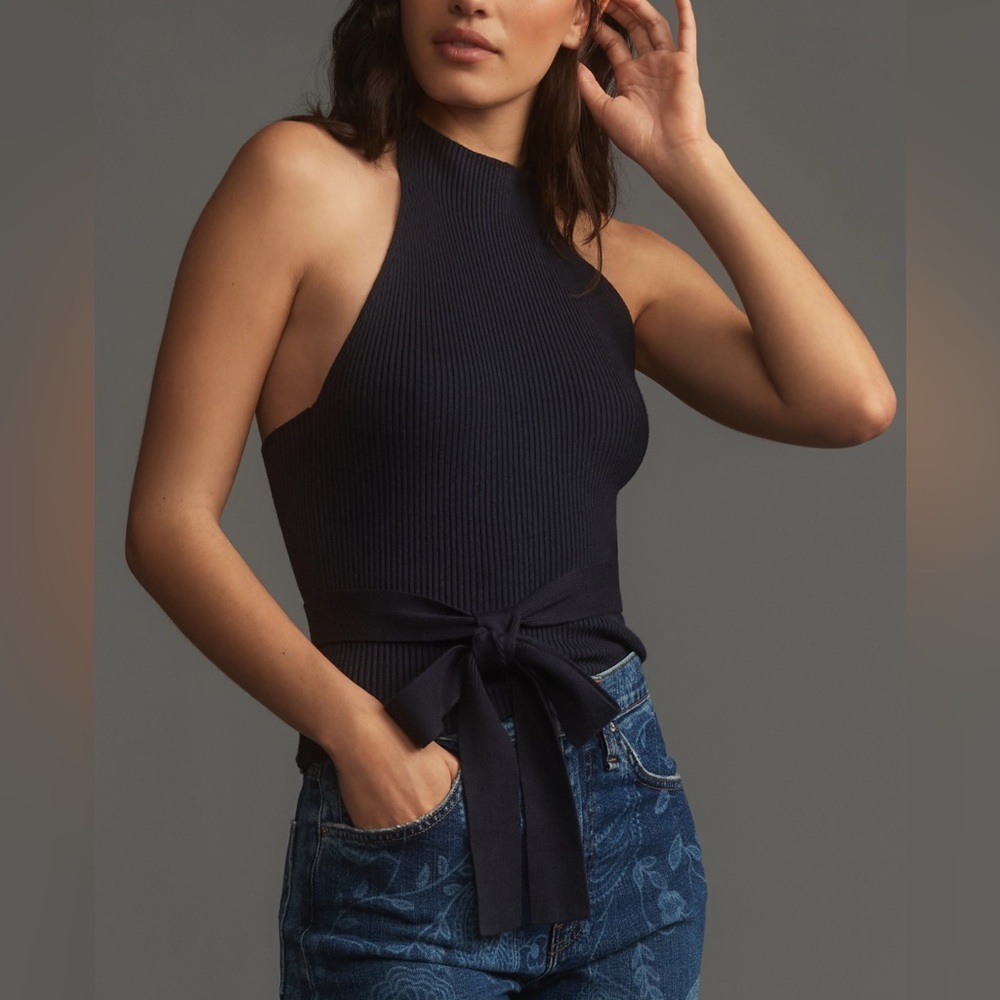 Anthropologie 🌾  | Maeve Halter Wrap Sweater Tank